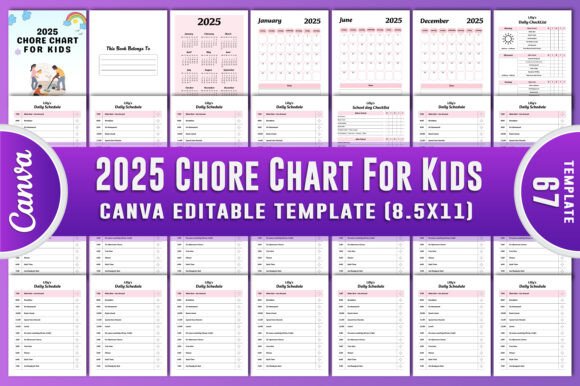 2025 Chore Chart for Kids Canva KDP: A Practical Tool for Organized Family Life