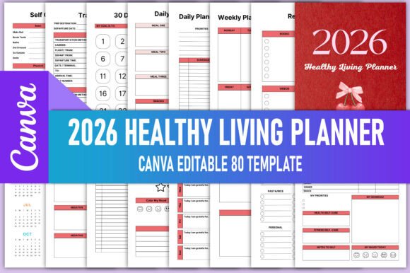 2026 Healthy Living Planner Canva KDP: A Comprehensive Tool for Mind, Body, and Soul
