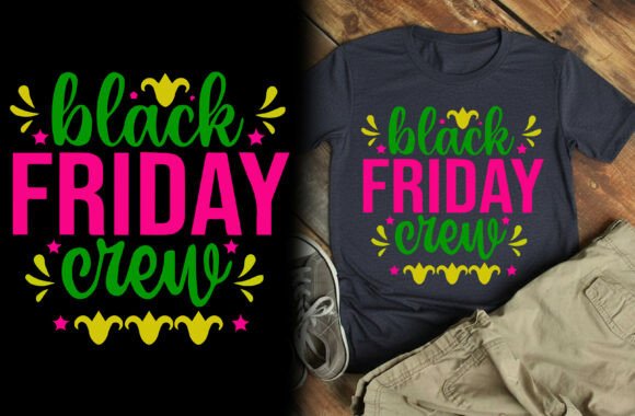 Black Friday Crew Oversized T-Shirt Design