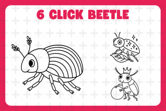 Click Beetle Line Art Coloring Page: A Versatile Resource for Educators, Parents, and Creators
