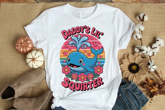 Daddy’s Lil Squirter T-Shirt Design: A Versatile Print for Creative Expression