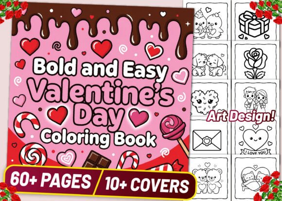 Discover the Bold-Easy Valentine’s Day Coloring Book: A Creative Way to Celebrate Love