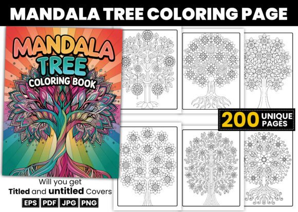 Exploring the Mandala Tree Coloring Page Collection