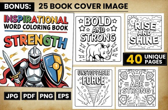 Inspirational Inner Word Coloring Pages: A Creative Tool for Self-Expression and Growth