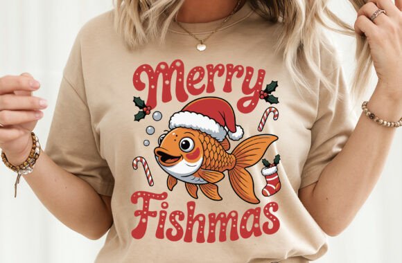 Merry Fishmas, Funny Fishing Christmas