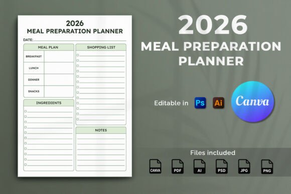 Strategic Meal Planning for 2026: How the 2026 Meal Preparation Planner Template Can Transform Your Routine