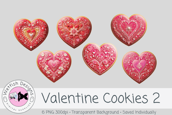 Valentine PNG Clipart Cookies 2: A Sweet Addition to Your Creative Toolkit